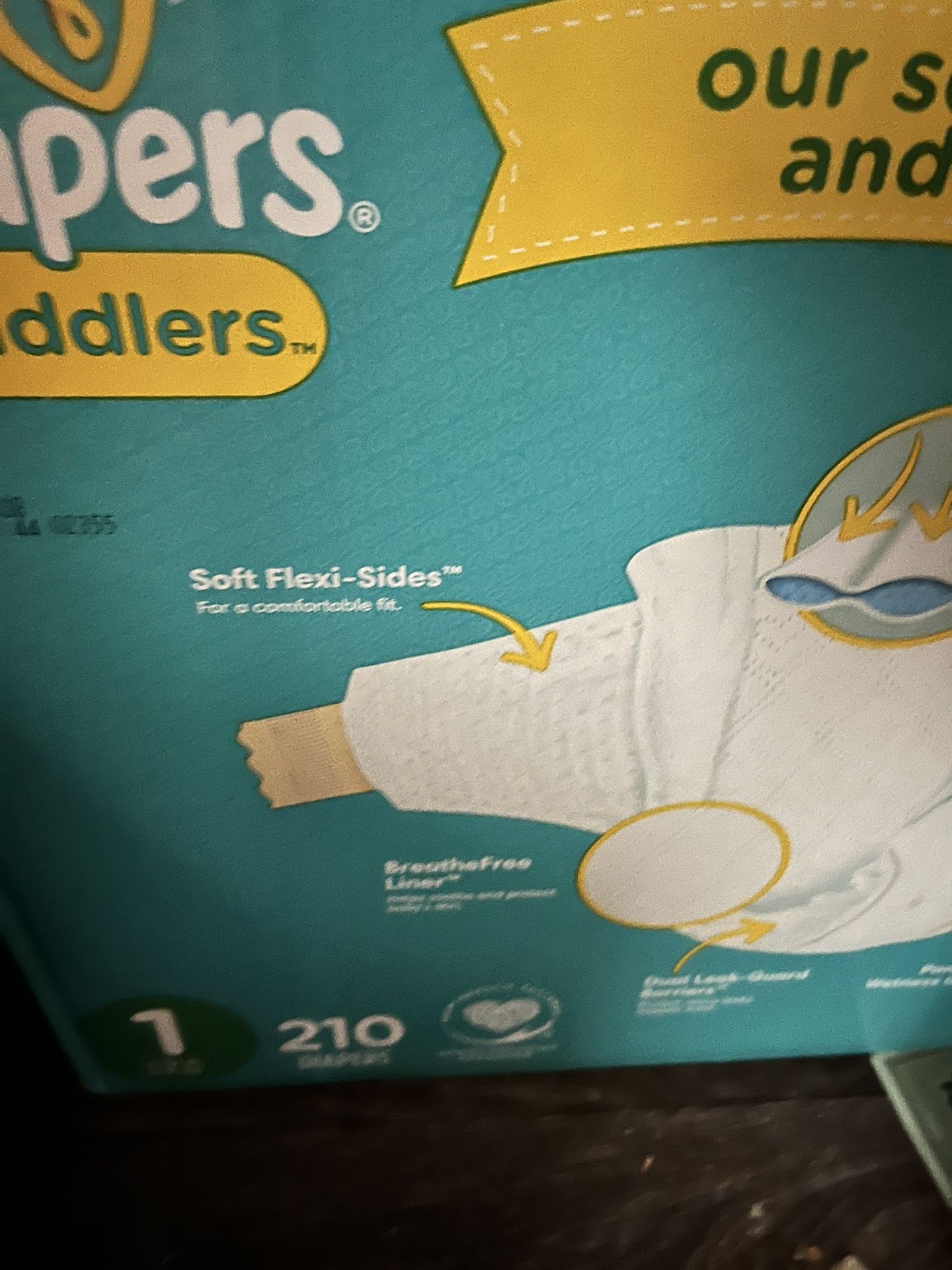 Newborn, Size 1 (120 Size 1 (210) Diapers 