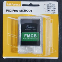 PS2 Memory Card 64mb McBoot Modified 