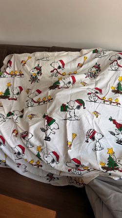 Snoopy Christmas Shower Curtain