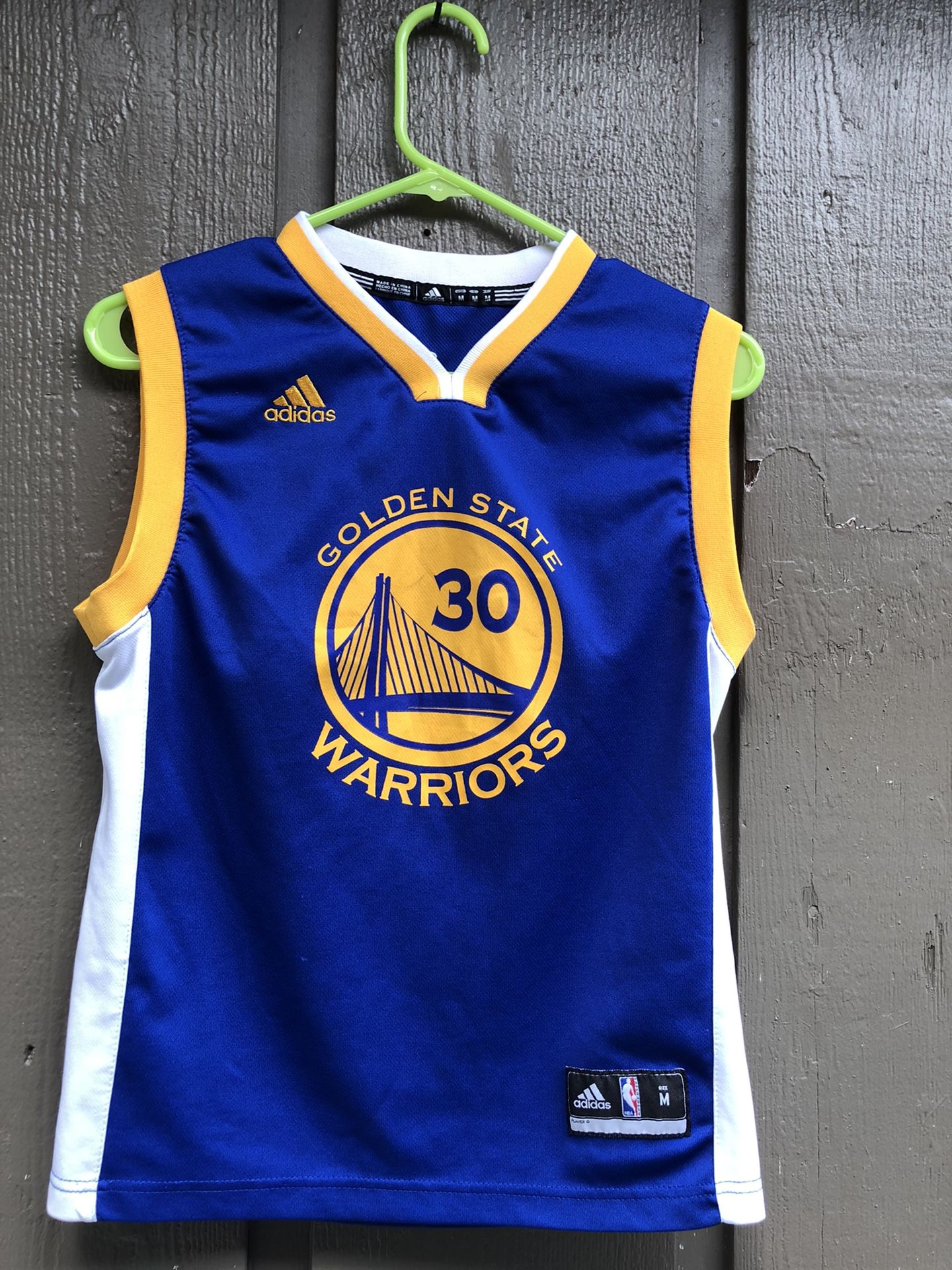 Adidas NBA Warriors #30 Curry Youth Boy’s Jersey Size Medium