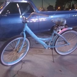24" Baby Blue Kent La Jolla Girls Cruiser Bike