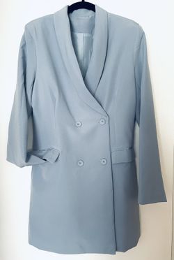 Woman's Light Blue Tapered Blazer Large - New, never worn