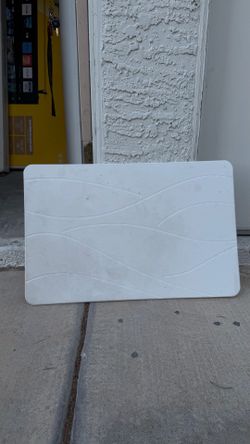 Diatomaceous Earth Stone Bath Mat — White