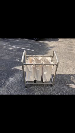 3 Bag Laundry Sorter Cart