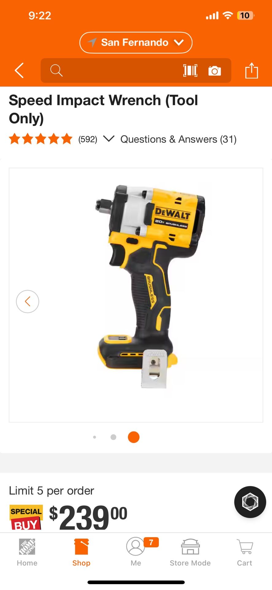 Dewalt Impact Wrench 1/2 NEW 