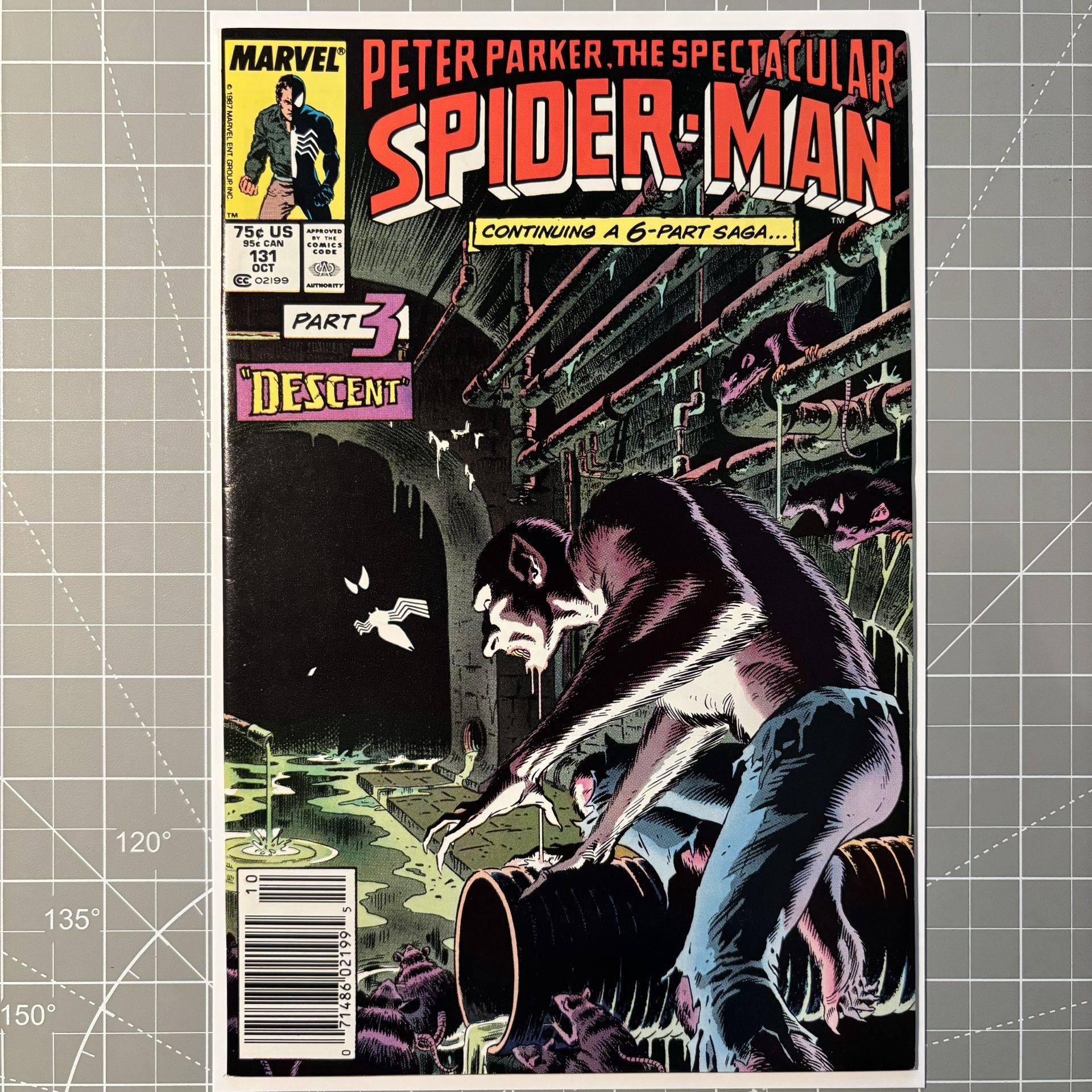 1987 Spectacular Spider-Man #131 (Kraven Last Hunt Part 3, Signed Mike Zeck)