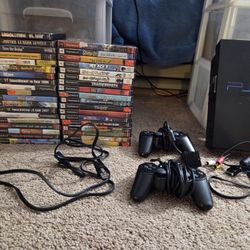 Playstation 2 (PS2) Console With 36 Games