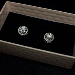 Moissanite Diamond Earrings 1 CT (Read Description)