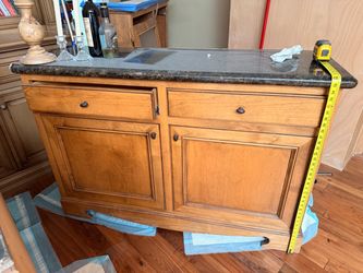 All wood cabinets
