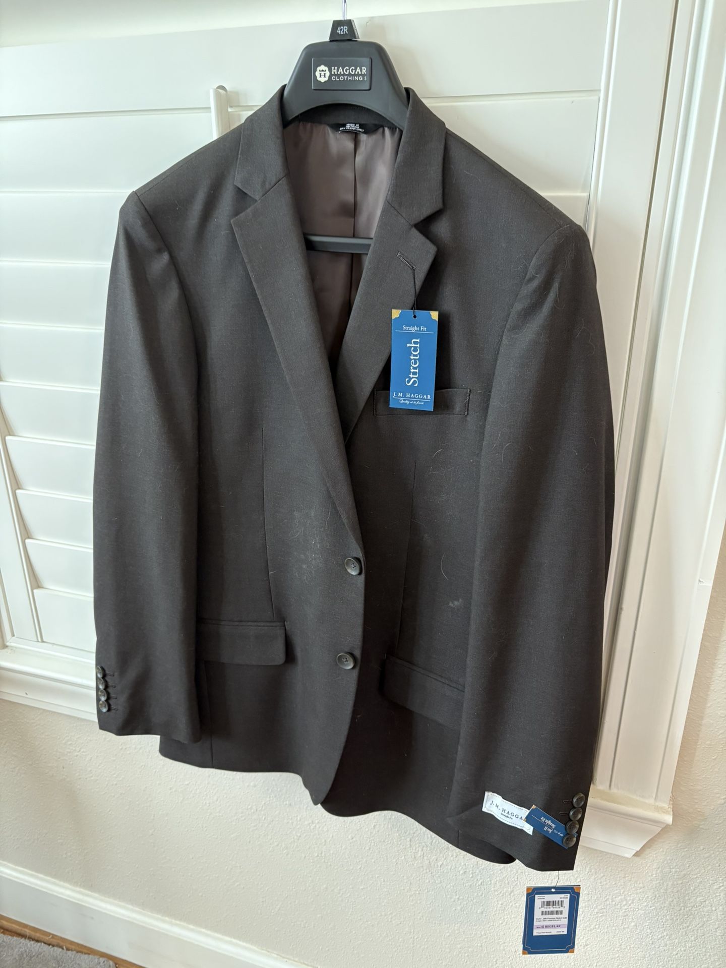 NEW Mens Hagar Suit stretch jacket  42 Regular