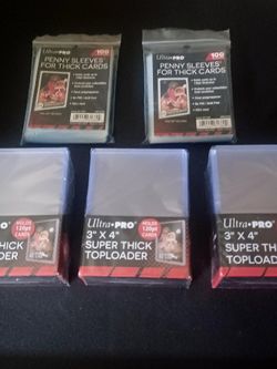 ULTRA PRO CARD SLEEVES & TOPLOADERS