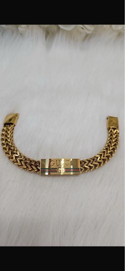 Gold-Tone Chain Bracelet stainless steel