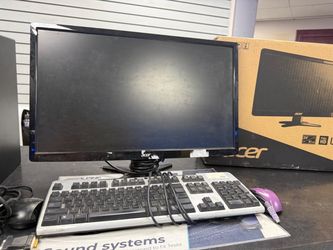 Acer monitor with keyboard and mouse-works