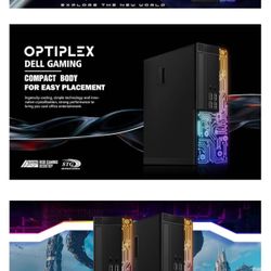 Dell Gaming OptiPlex Desktop RGB Computer PC, Intel Core i7 monitor, keyboard and mouse included