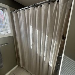 West Elm 100% Linen Shower Curtain 