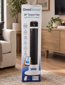 OmniBreeze 38" Tower Fan with Wi-Fi Control $20