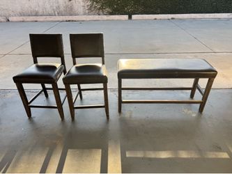 Chairs and Bench