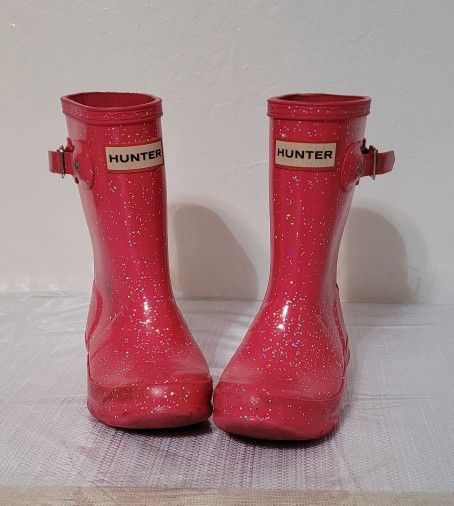 Hunter Rain Boots Shoes For Girls.  Waterproof Size US 10. Used.