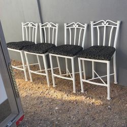 solid Metal High Top Chairs For Of Them