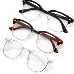 3 Pair Blue Light Glasses For Men And Women Mixed Material, Metal Frames (37)