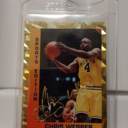 Chris Webber Sports Edition College Card