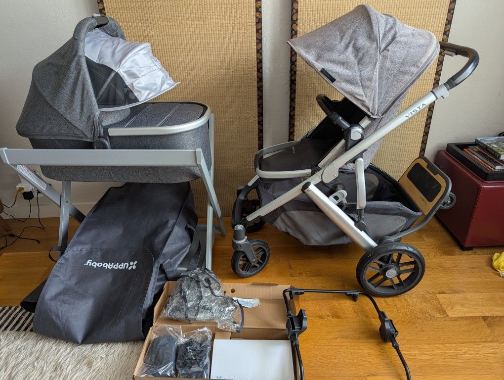 (Cleaned) Uppababy Vista V2 Stroller With Single Seat