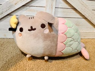 BH Pusheen Cat Mermaid Mersheen Siren Mercat Plush GUND 12"
