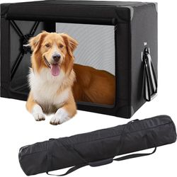 NIB COLLAPSIBLE PORTABLE DOG CRATE FOR LARGE DOGS