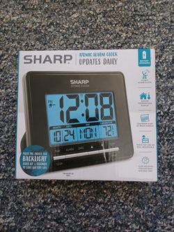 SHARP ATOMIC ALARM CLOCK UPDATES DAILY 