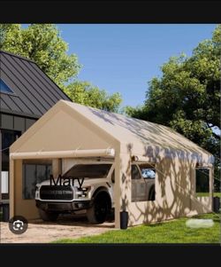 10x20” carport heavy duty Outdoor Gazebo with Removable Sidewalls