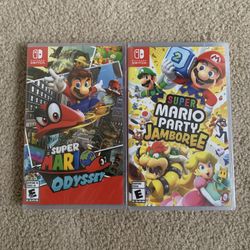 Brand NEW Sealed Nintendo Switch Games Super Mario Odyssey/Mario Party Jamboree