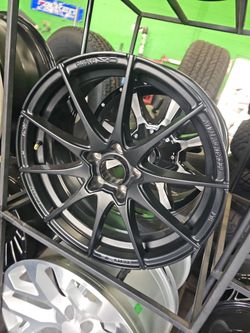 18x8 Black Rims 5 lug 5x114 on new tires 225 40 18