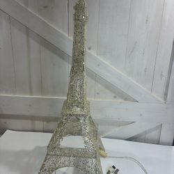 Vintage Twinkling Eiffel Tower Light Up On Decoration For Christmas