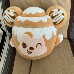 Disney Munchling Cinnamon Swirl Bun Mickey Mouse Medium Plush 14.5 Inches