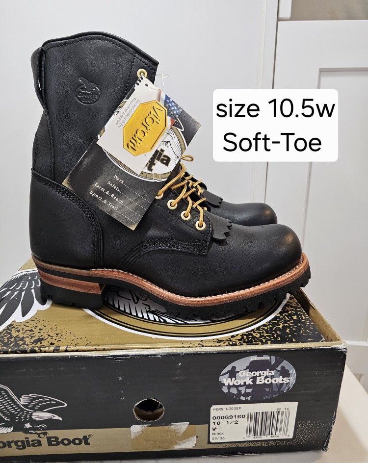 Georgia Soft Toe Work Boots Size 10.5