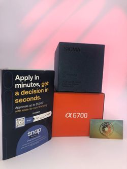 Sony A6700 camera body open box with Sigma 17-40mm f1.8 lens on sale for limited time only at Downey Camera