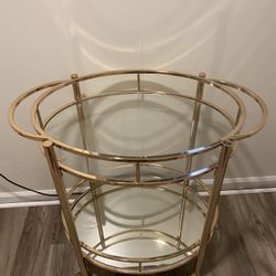 Gold Mirrored Bar Cart