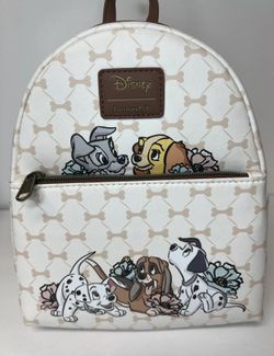 Disney Dogs Blue Lady Tramp 101 Dalmatians Loungefly Mini Backpack