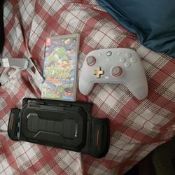 Nintendo Switch 2 Stuff: Game + Controller W/Dock + Grip Case
