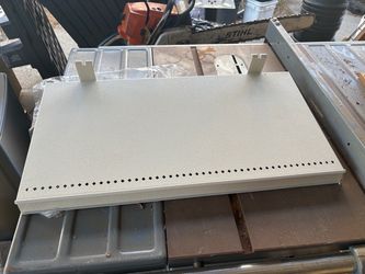 Metal Shelf Panel with Mounting Wire Brackets