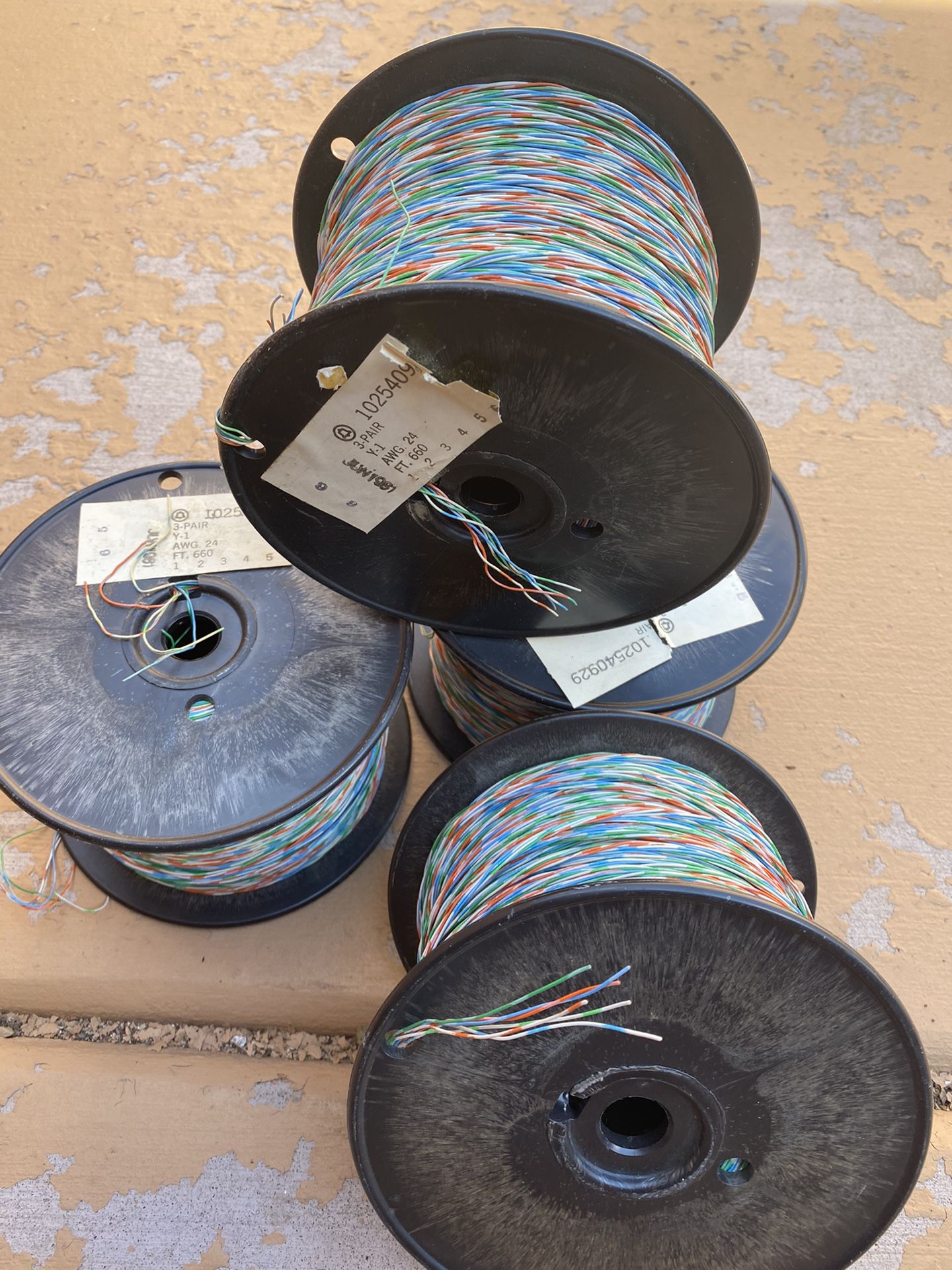 Wire Spools 3-Pair AWG 24 660Feet