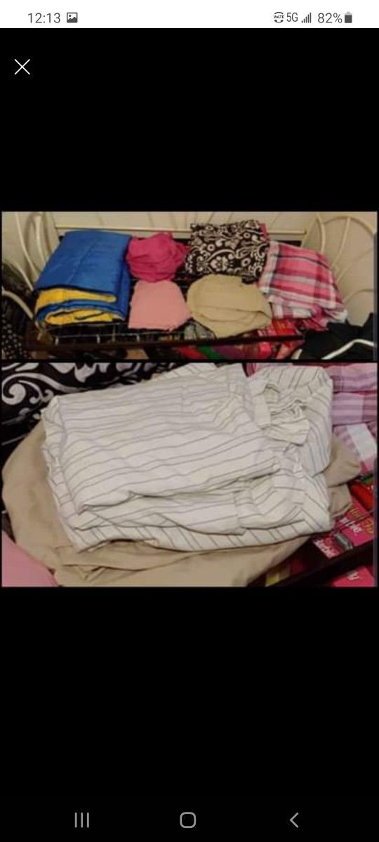 Comforters. Sheets. Sleeping Bag.