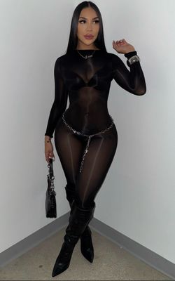 Mesh jumpsuit