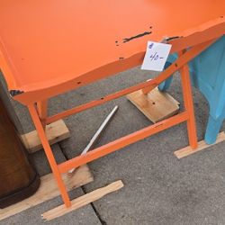 Distressed Tray With Folding Stand