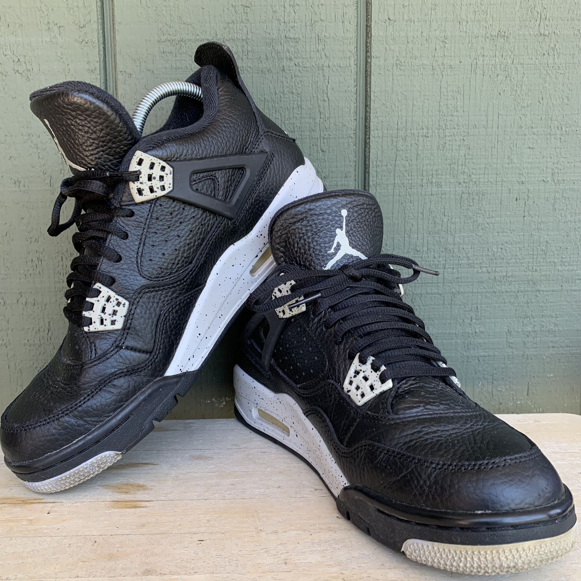 Nike Air Jordan 4 Retro Oreo Black 2015 314254-003 Men's Size 9