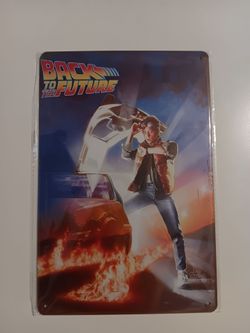 Back To The Future Movie Metal Poster Vintage Style Tin Sign 7.87"×11.8"