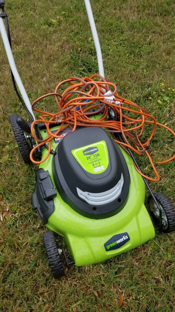 Greenworks Electric Lawn Mower 20 For In Stafford Tx Offerup Greenworks Electric Lawn Mower 20