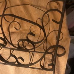 Mid Century Wrought Iron Magazine Rack