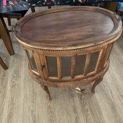Antique  Oval Display Table