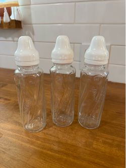 Evenflo Glass Baby Bottles – Set of 3 (8 oz)